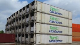 Tiger Cool Express's insulated refrigerated container fleet.