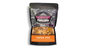 Prospector Popcorn's pumpkin spice flavored popcorn product 