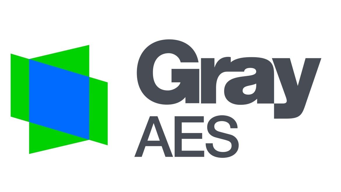 Gray AES logo