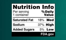 FOP Nutrition Label