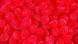 Red gummy candy