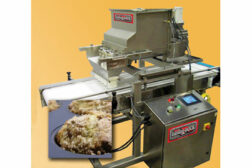 The Hinds-Bock Model 5A-SD moist streusel target depositor 