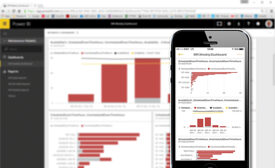 CMMS dashboard on desktop, mobile