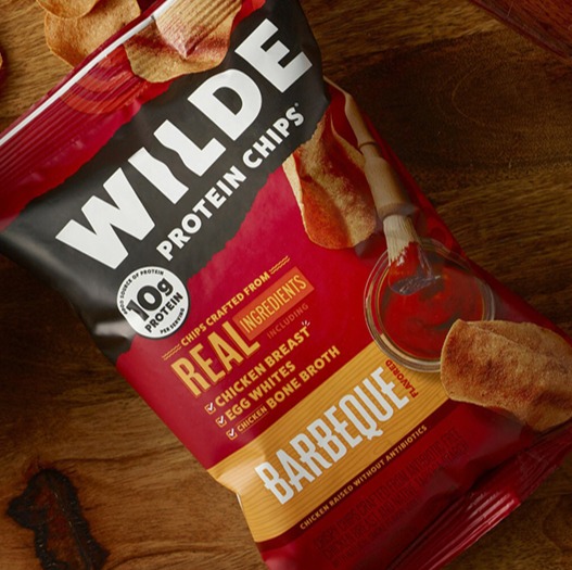 A bag of WILDE Protein Chips