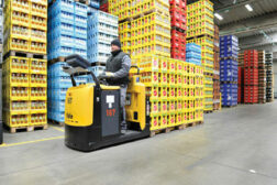 lift trucks warehouse man