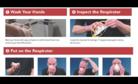 OSHA poster about how to wear a respirator