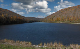 Fresh water mountain lake