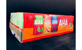 AHA sparkling water shrink wrap